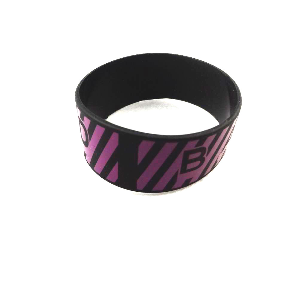 25mm width Silicone Bracelets 