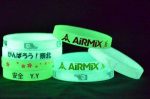 Glow in dark color Silicone Rubber Wristbands For Gifts