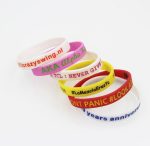 ink Filling Silicone Rubber Wristbands