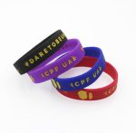 ink Filling Silicone Rubber Wristbands