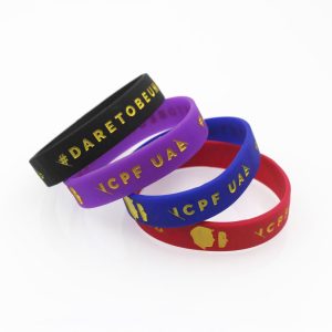 ink Filling Silicone Rubber Wristbands