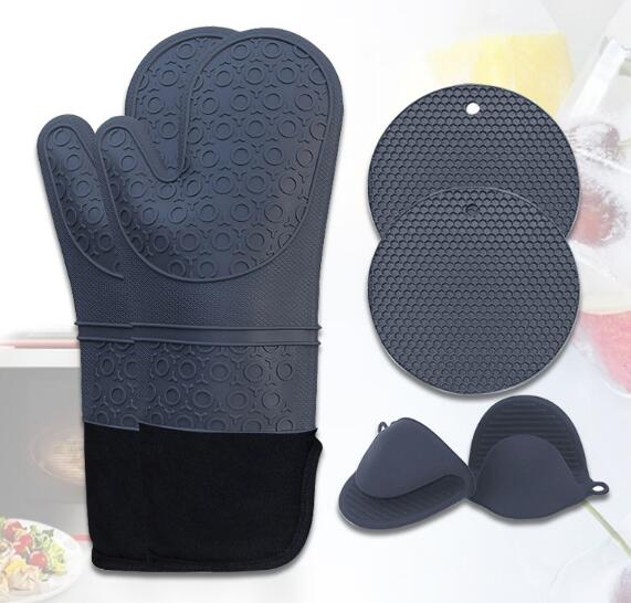 Cotton Oven Mitts Pot Holders Heat Resistant Oven Gloves Potholder Mat  Non-Slip Grip Hot Pads for Kitchen Cooking Baking BBQ - China Gloves and  Cotton Gloves price