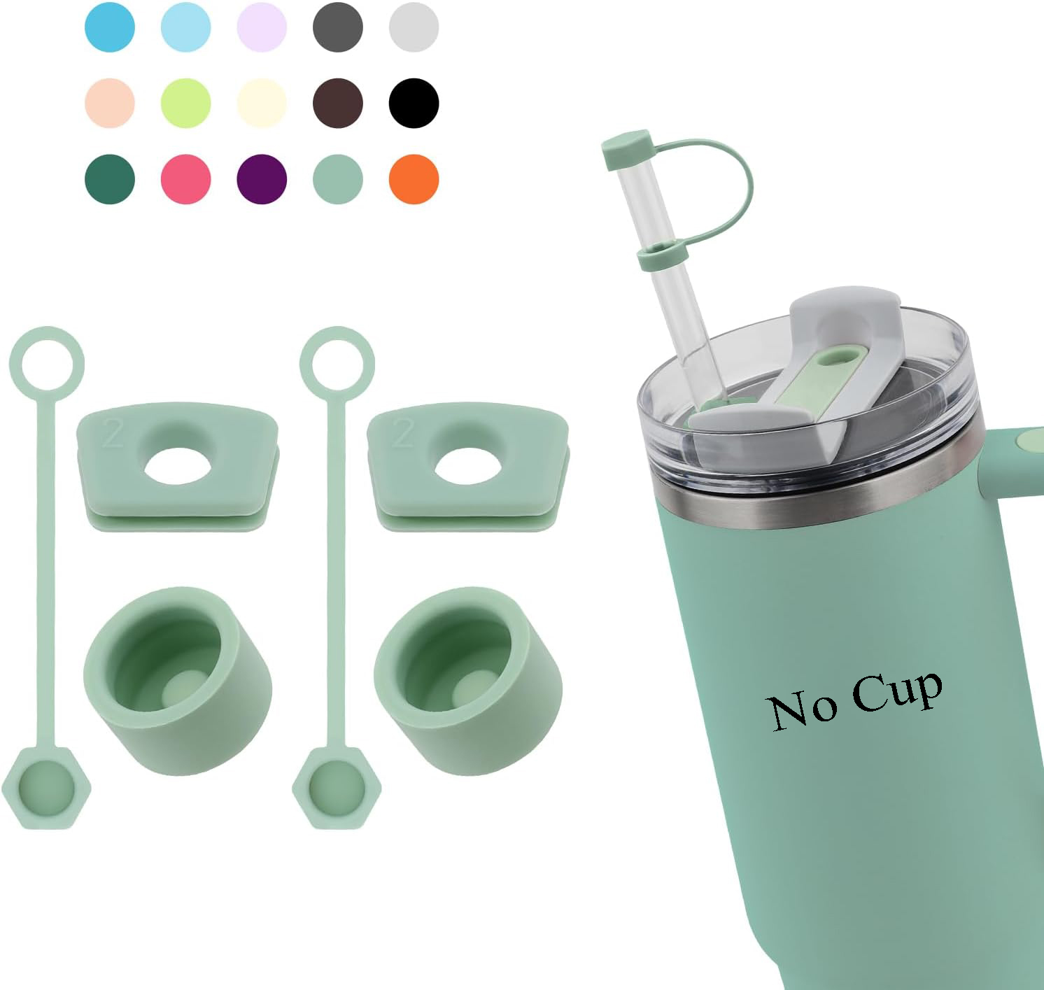 Silicone Spill Proof Stopper Set (2)