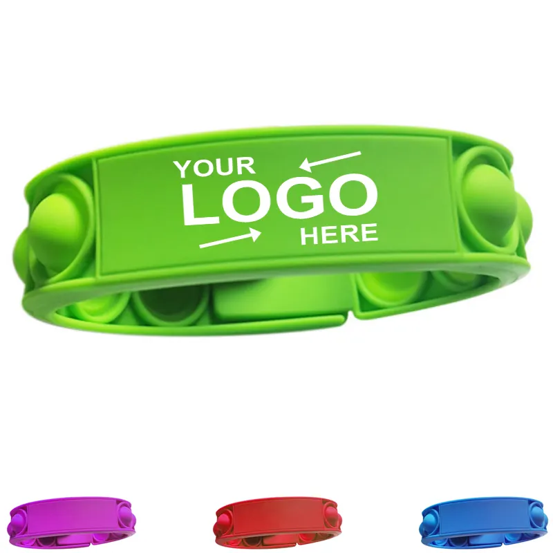 custom logo pop it bracelet (2)