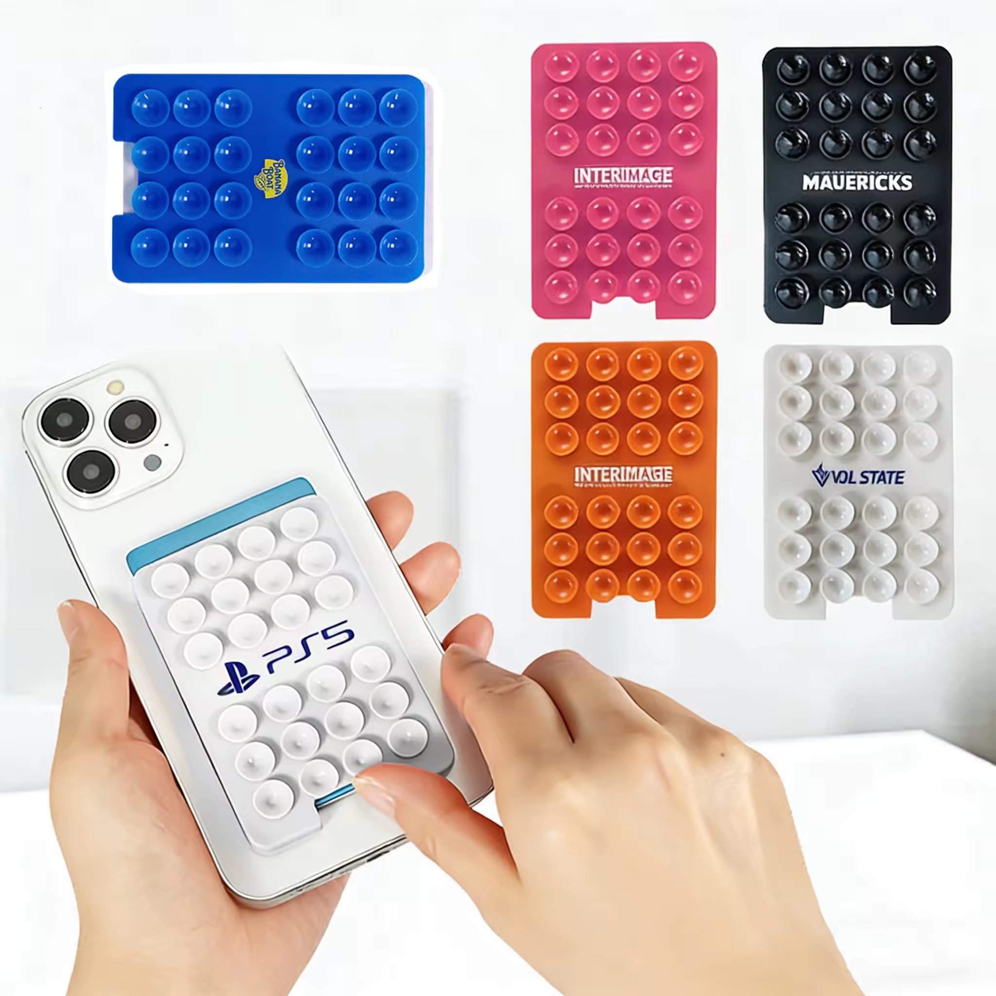 custom logo Adhesive Cellphone Card Mount