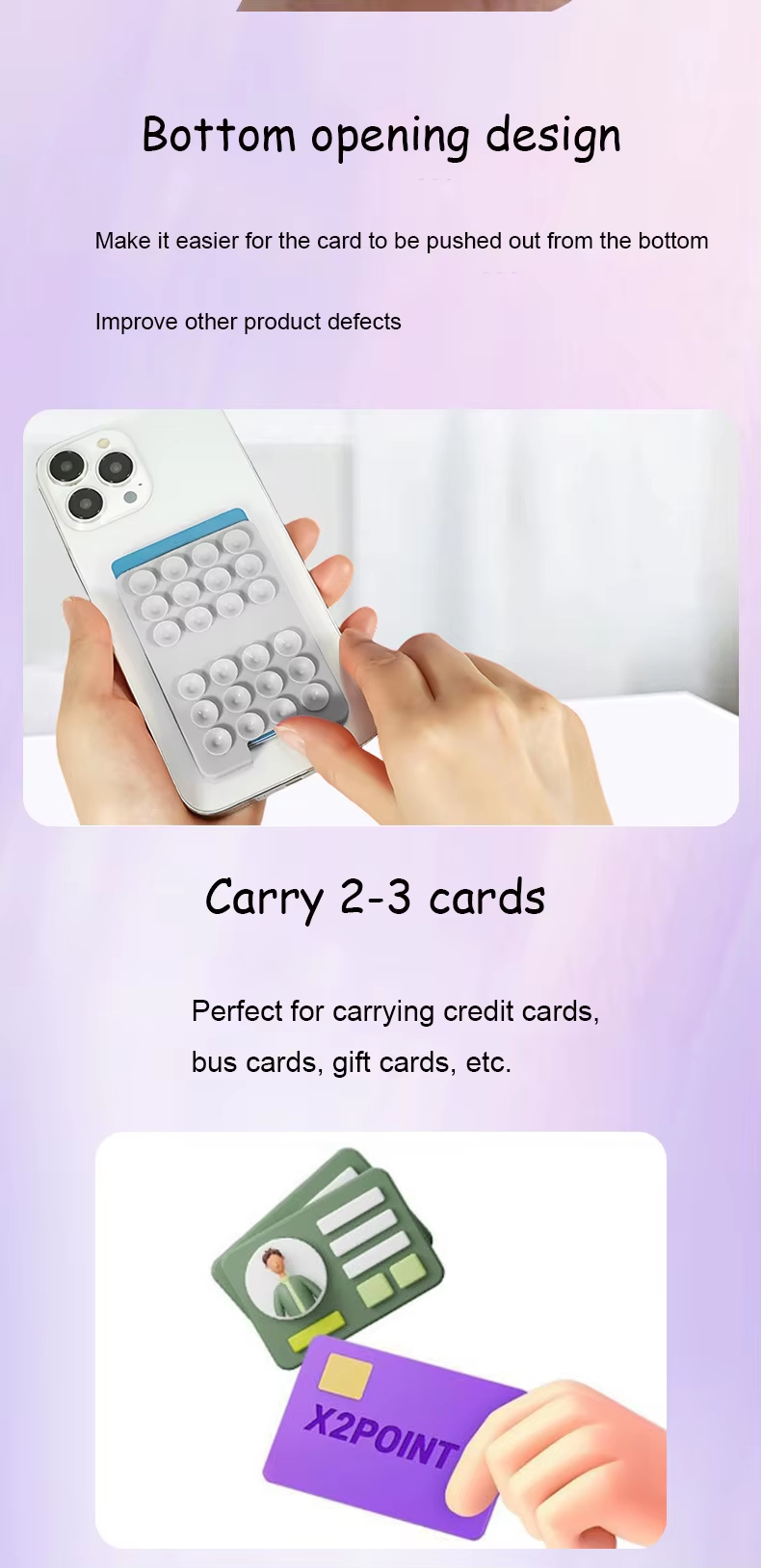 Suction Cup Card Holder