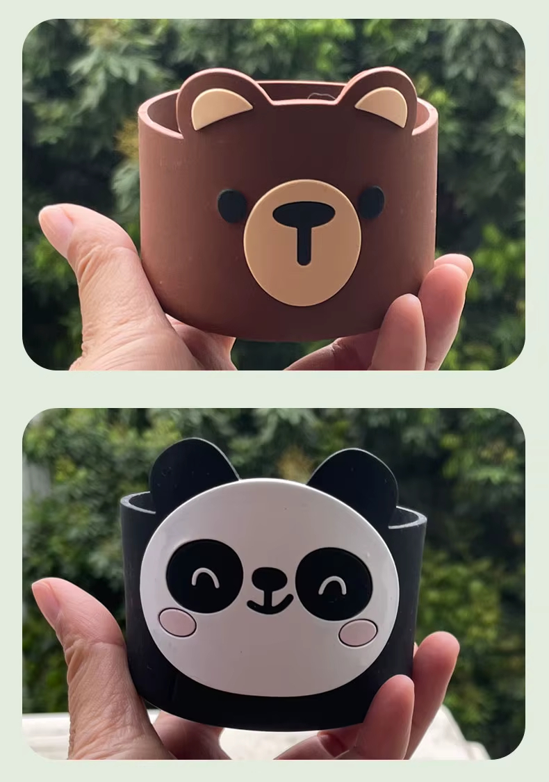 cute panda Cup Boot 40oz 30oz Tumblers Protective Sleeve