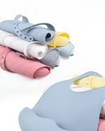 Adjustable Baby Feeding Bib with Large Pocket Food Catcher