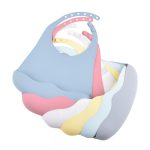 Adjustable Baby Feeding Bib with Large Pocket Food Catcher
