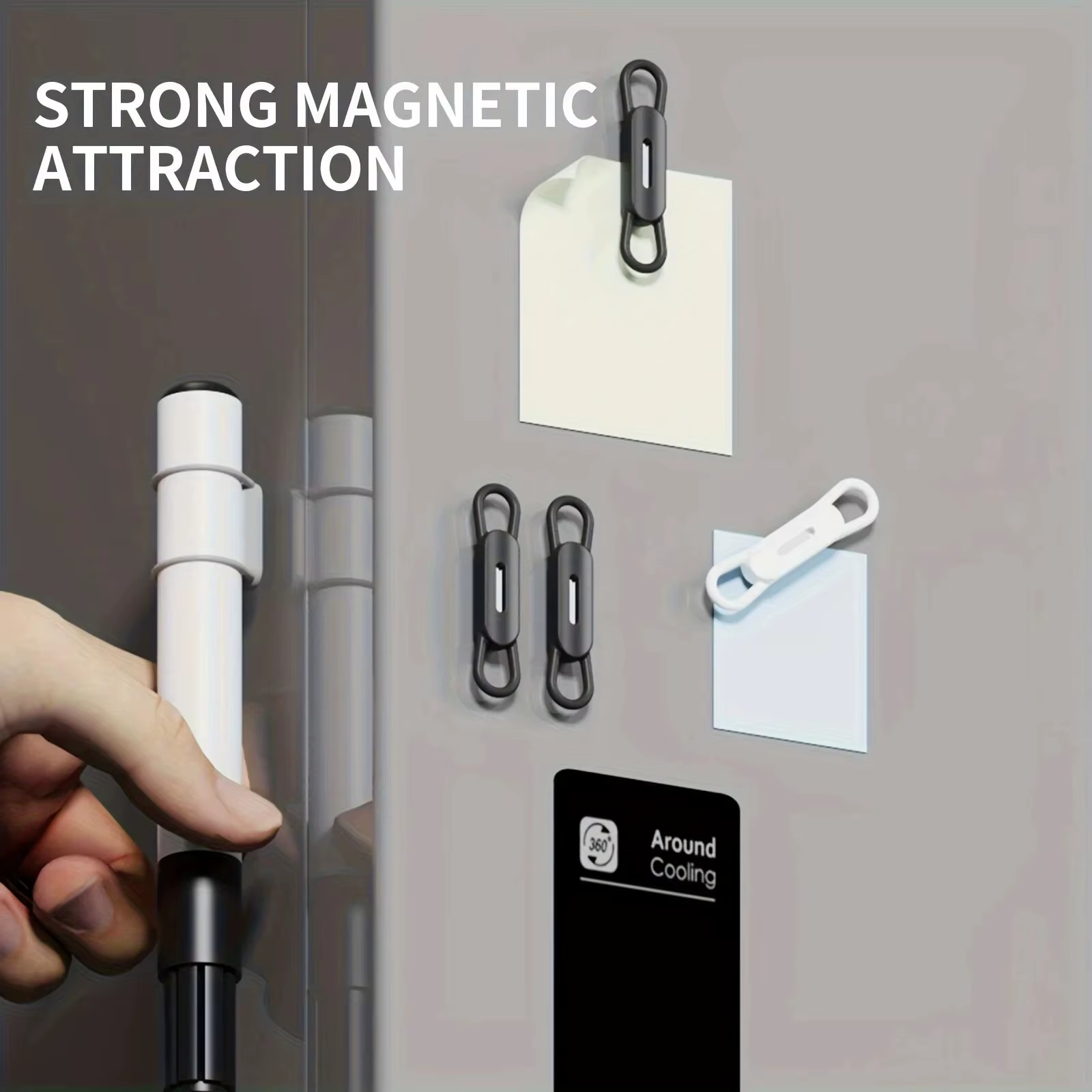 10 Pack Magnetic Pen Holder for Refrigerator