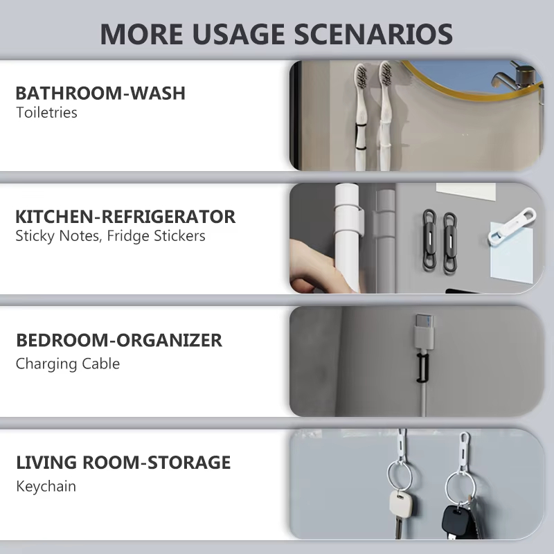 10 Pack Magnetic Pen Holder for Refrigerator