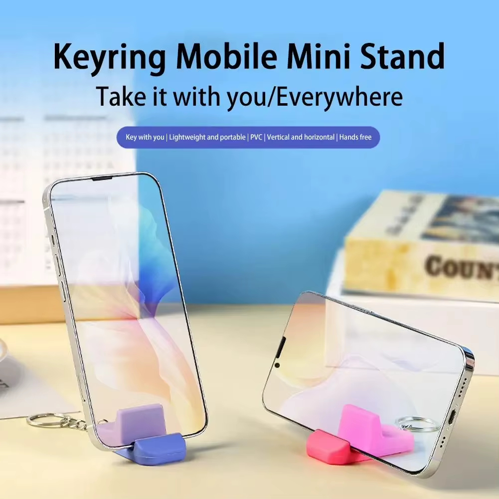 Mini Phone Stand Keychain