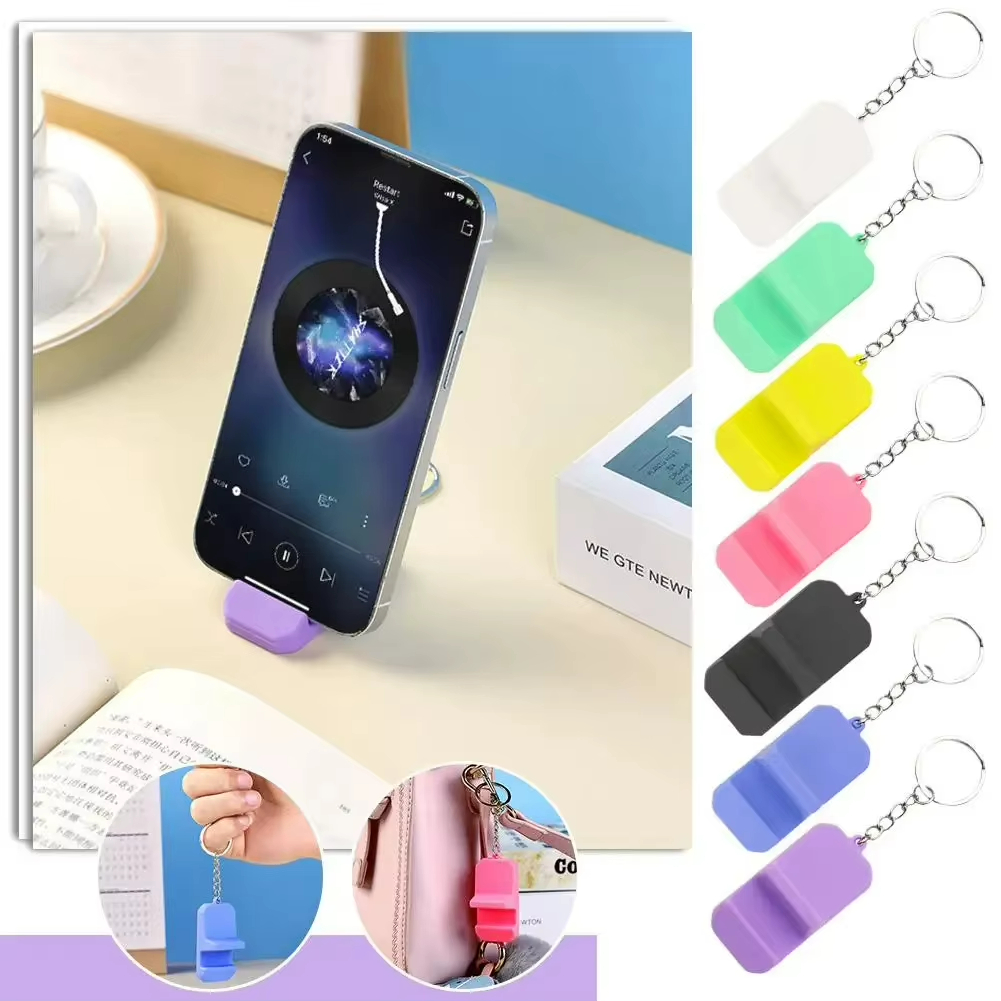 Mini Phone Stand Keychain custom logo