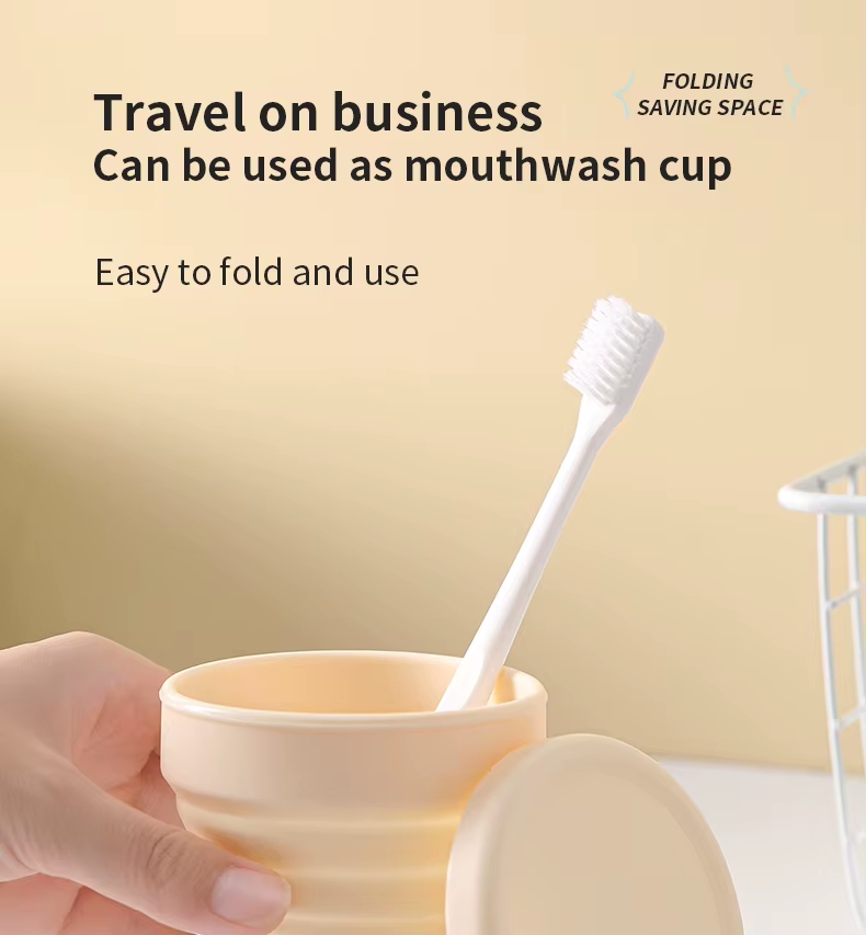 Foldable Silicone Water Cup with Lid