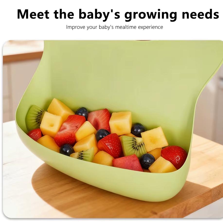 BPA Free Waterproof Silicone Baby Bibs 