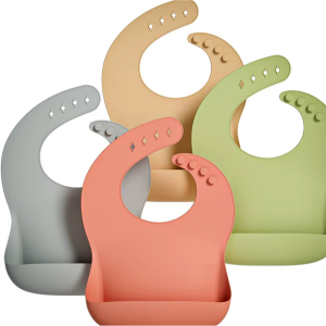 BPA Free Waterproof Silicone Baby Bibs