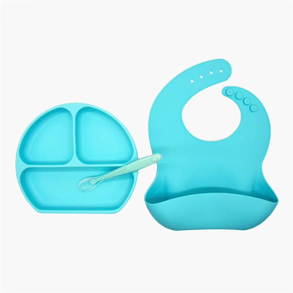 BPA Free Waterproof Silicone Baby Bibs 