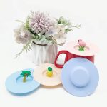 Colorful Food Grade Anti-dust Airtight Seal Lids with Fun Handle Design