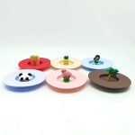 Colorful Food Grade Anti-dust Airtight Seal Lids with Fun Handle Design