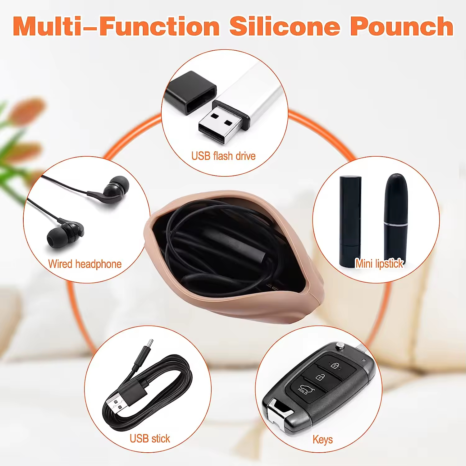 Headphone Earbud Protective Carrying Case Bag
