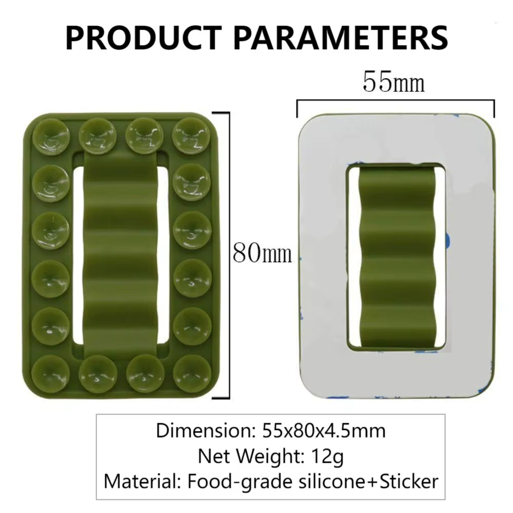 Adhesive Silicone Suction Cup Phone Holder Grip