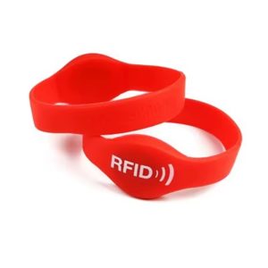 rfid wristband 13.56MHZ red Silicone Adjustable size
