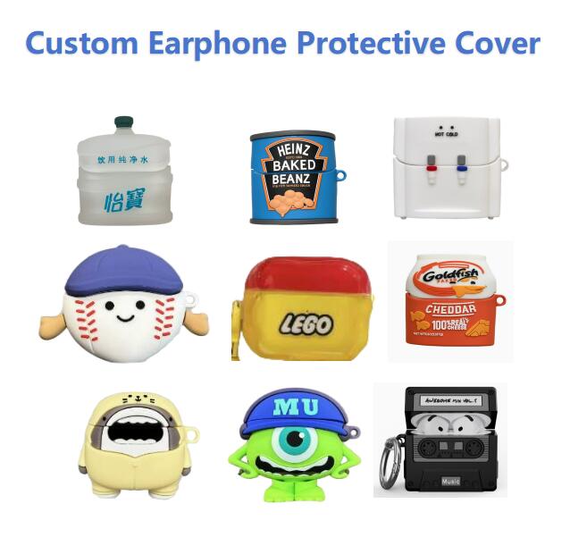 custom silicone earphone case cover