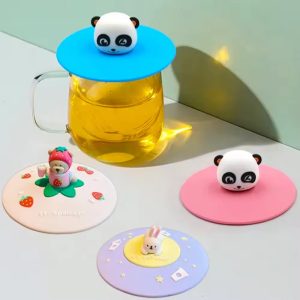 cartoon Silicone Cup Cover Lid