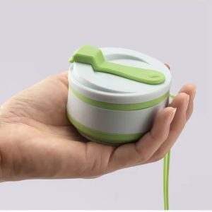 350ml Foldable Travel Silicone Cup with string