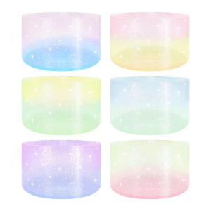 Jelly Gradient Glitter Silicone Cup Cover