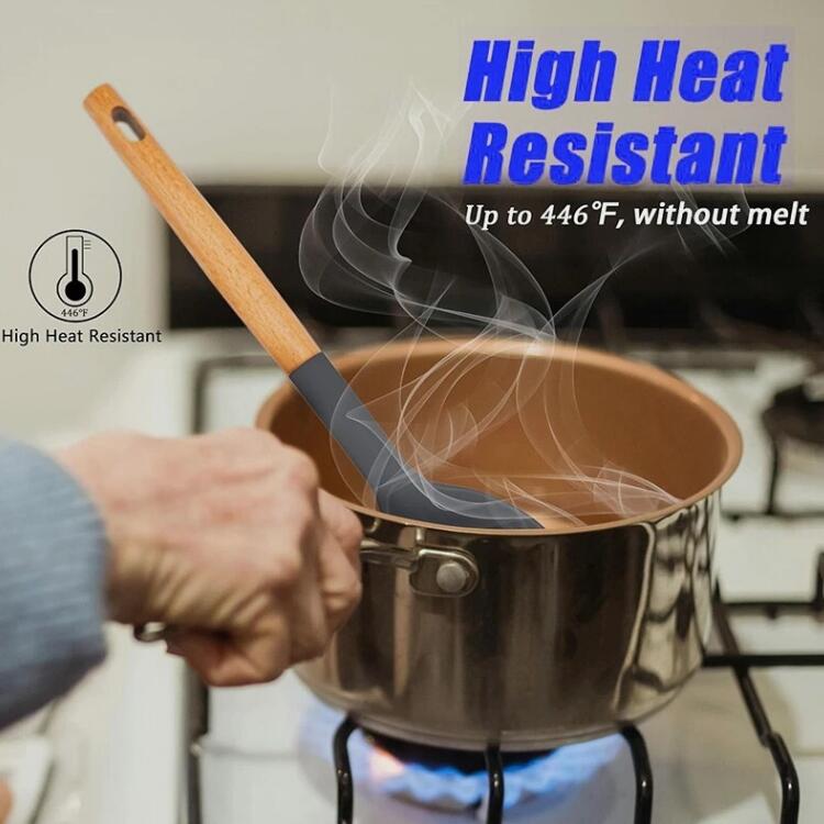 high heat test of silicone utensil