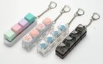 Keyboard Fidget Keychain with cartoon