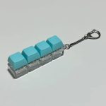 4 Keyboard Fidget Keychain