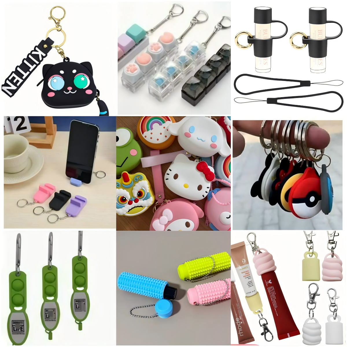 silicone key chain gifts