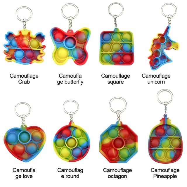 min push bubble key chain