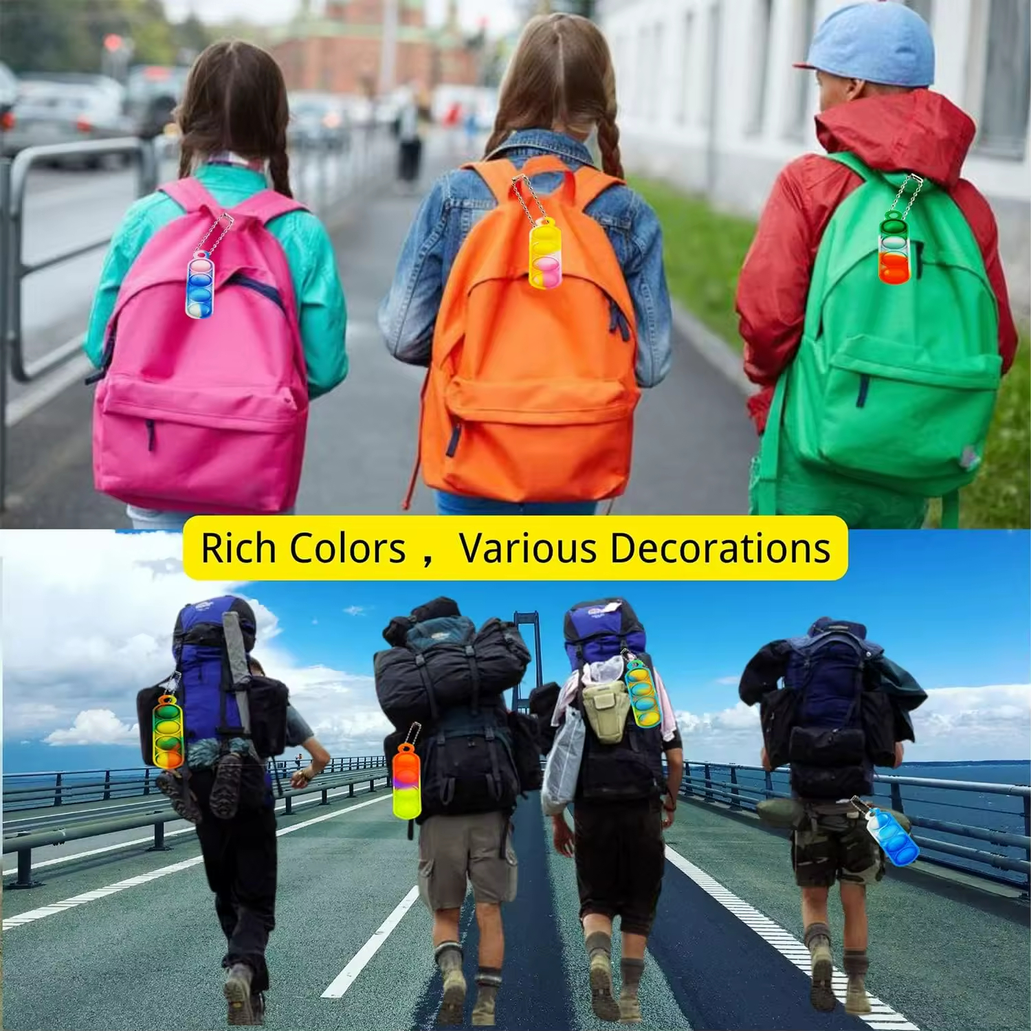 Mini Pop Fidget Keychain