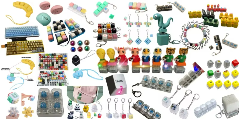 custom key cap key chain toy