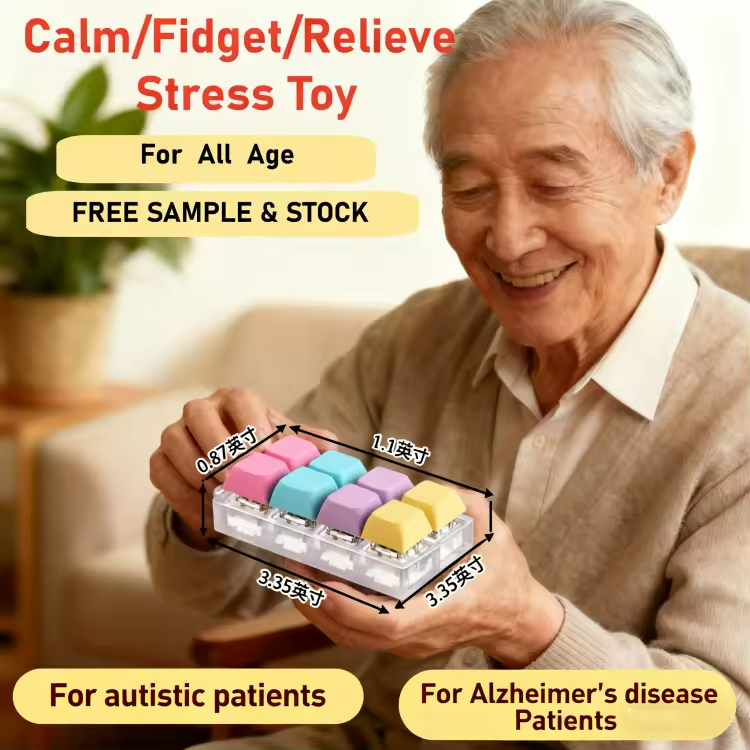 Portable Keychain click stress relief