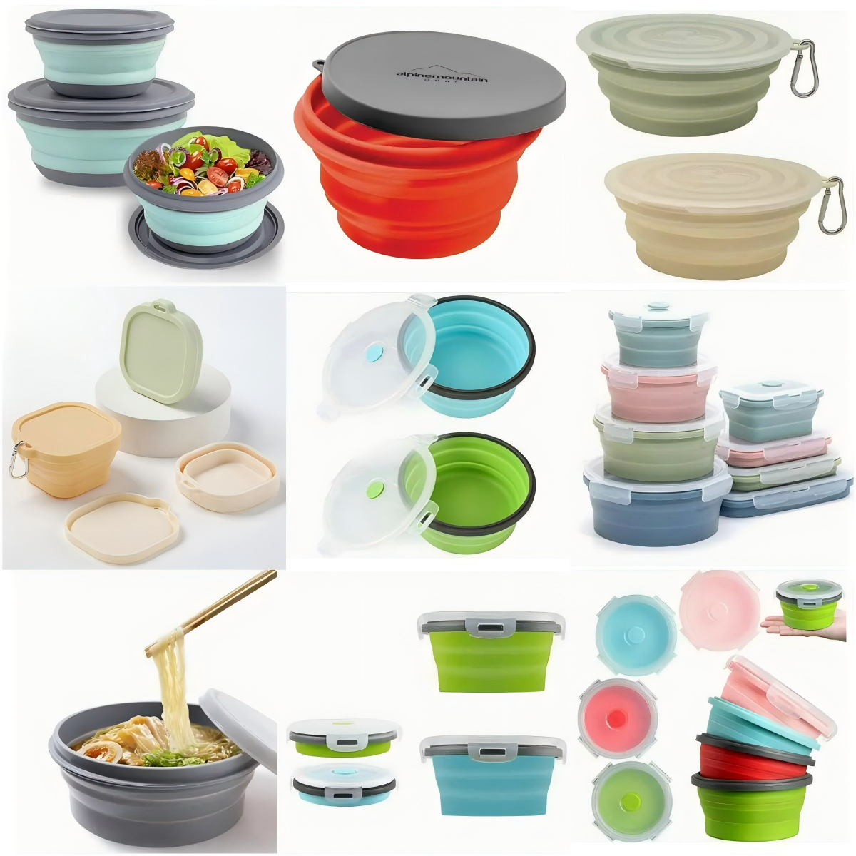 silicone foldable bowl