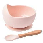 silicone baby feeding bowl set