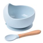 silicone baby feeding bowl set