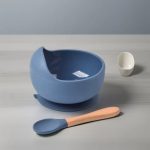 silicone baby feeding bowl set