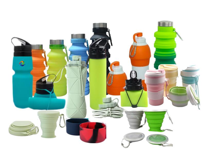 silicone folding bottles for pomotional gift ideas